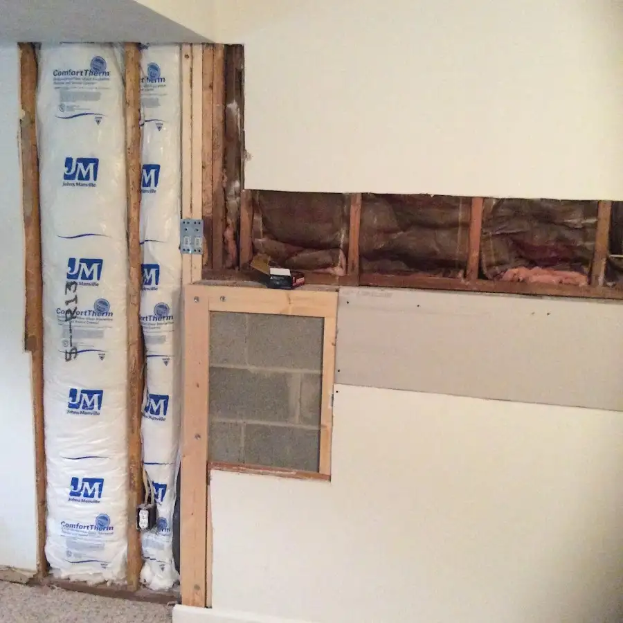 Wall insulation replacement during Contents Cleaning & Restoration in Panama City